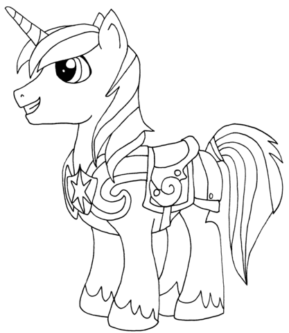 Shining Armor Coloring Page